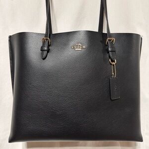 COACH Mollie Tote in black.
